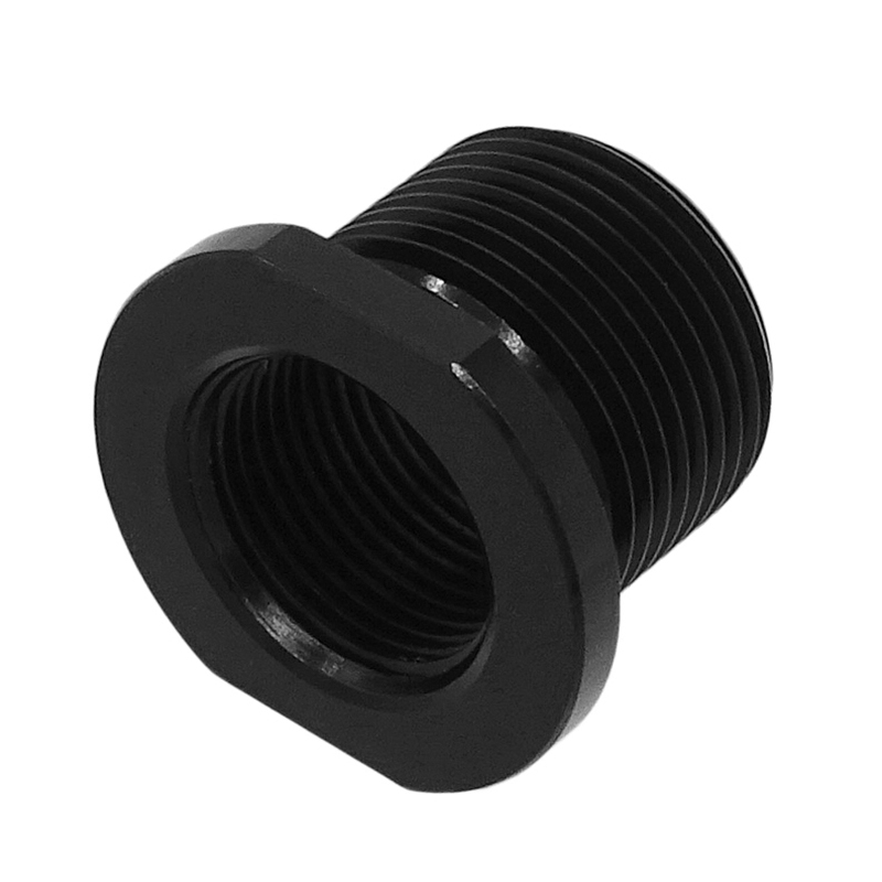 Barrel Thread Adapter Fuel Filter 5.56 To .308 1/2"x 28 TPI ID to 5/8"x 24 TPI OD,Black Oxide Finish 0.819'' OD 0.755'' Flats