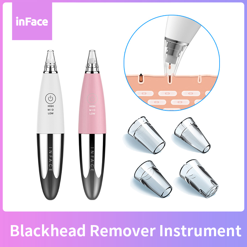 InFace Blackhead Remover Skin Care Pore Vacuum Acne Pimple Removal Vacuum Suction Tool Facial Blackhead Removal Device Cleaner
