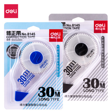 30m Long Correction Tape Student Correct Belt Cute Learning Office Supplies Stationery Random Color Select Deli 8145