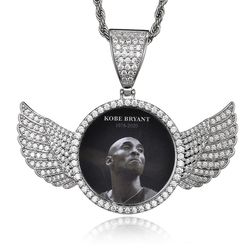 Hip Hop Custom Made Photo Memory Medallions Solid Iced Out Bling Cubic Zircon Necklace & Pendant For Men Jewelry Tennis Chain