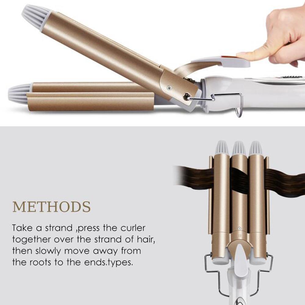 KEMEI Curling Hair Curler Professional Hair Care & Styling Tools Wave Hair Styler Curling irons Hair Crimper Professional