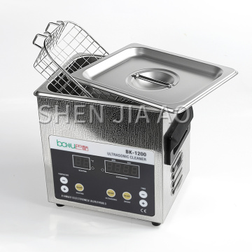 household ultrasonic cleaner 1.6L capacity stainless steel washing glasses jewelry earring watch cleaning machine BK-1200 hot