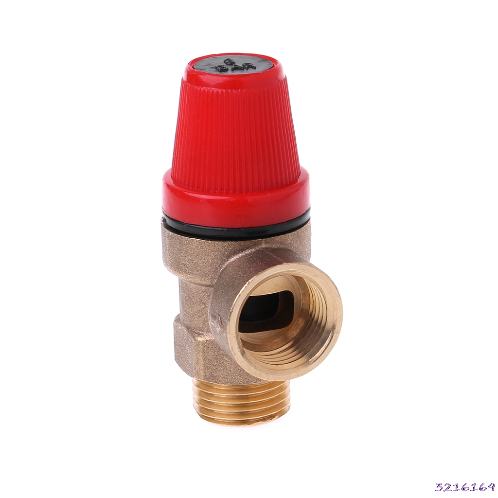 Brass Safety Valve Drain Relief Swithch For Solar Water Heater Inner&Outer Wire