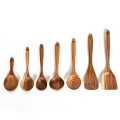 7 Piece Cooking Utensils Set Teak Wooden Non Stick Cookware Tools Spatula Shovel Soup Spoon Kitchen Cooking Tool Sets