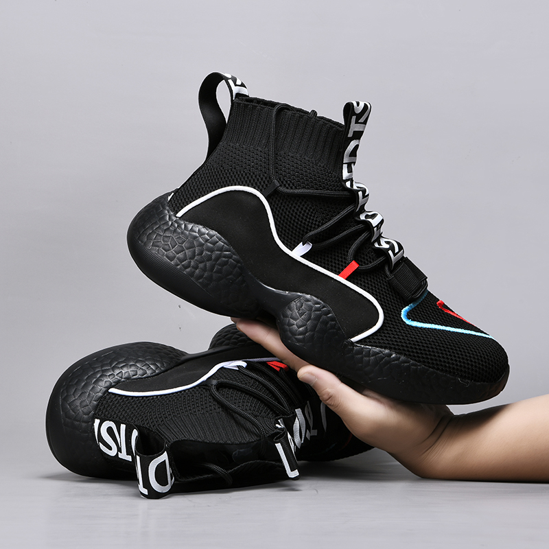 New Fashion Men Tennis Shoes Black Breathable Wear-resistant Fitness Sport Shoes Outdoor Basket Unisex Sneakers Tenis Feminino