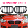 Front Kidney Grille For BMW F20 F21 1 Series 2011 2012 2013 2014 Car Replacement Racing Grille Gloss Black