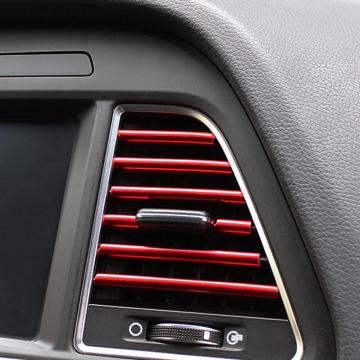 10Pcs Universal Car Auto Air Outlet Vent Interior Decorative Stickers Decals Strip Accessory Air Vent Strip