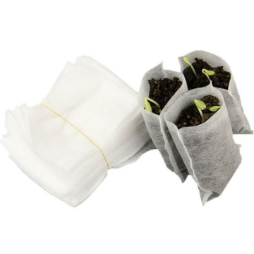 100PCS 8*10cm Biodegradable Non-woven Nursery Bags Plant Grow Bags Fabric Seedling Pots Eco-Friendly Aeration Planting Bags