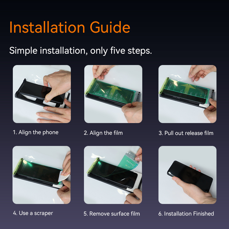 Mobile phone film installation tutorial