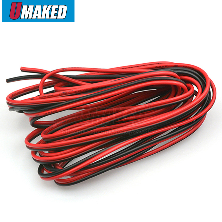 Copper 16AWG, 2 pin Red Black cable, PVC insulated wire, 16 awg wire , Electric cable, LED cable, DIY Connect, extend wire cable