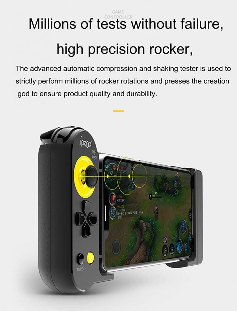PG-9167 Wireless Mobile Controller Trigger Bluetooth Game Fire Button Phone Joystick For PUBG Support IOS/Android System Phone