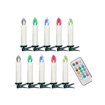 Flameless Uneven Edge Electrical Paraffin Wax RGB Flameless Candles Shape Light For Wedding Party/Home/Christmas/Decoration