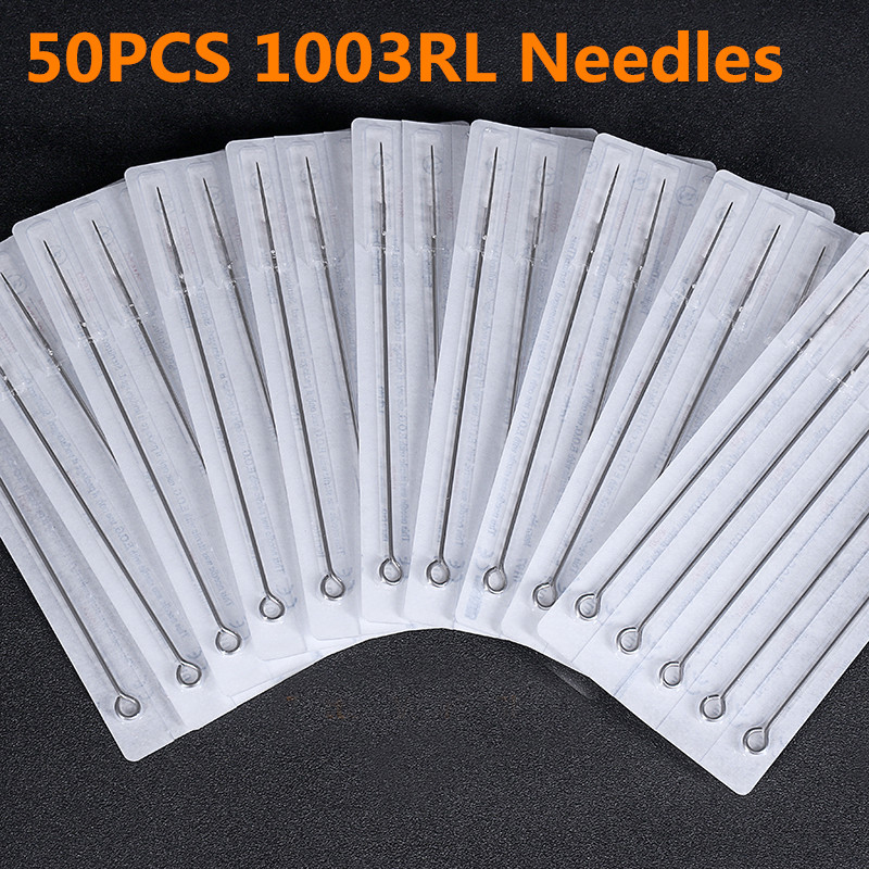 50pcs/Lot Professional Tattoo Needles 3RL Disposable Assorted Sterile 3 Round Liner Needles For Tattoo Body Art Free Shipping