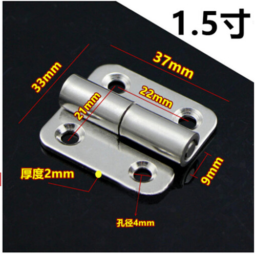 1Pcs 1.5 Inch Long Stainless Steel Self-Closing Corner Draw Door Hinge For Home Window Cabinet Tool Box Mounting Doors Hinges