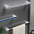 Bathroom Towel Rail Storage Rack Self-adhesive Wall Mounted Hanger Kitchen Hook Towel Bar Shelf Roll Holder Wipes Hanging Hook