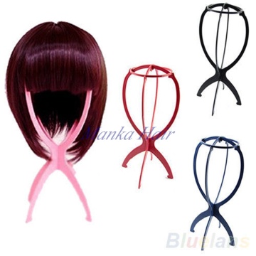 Wholesale stock Various color Wig Display Stand Head Hat Cap Hair Holder Foldable Stable Tools