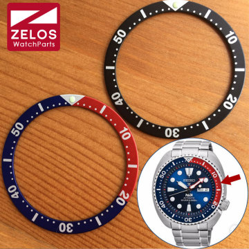 Luminous Luminous watch pepsi bezels inserts loop for Seiko Diver/Prospex GMT man/lady watch parts blue&red black