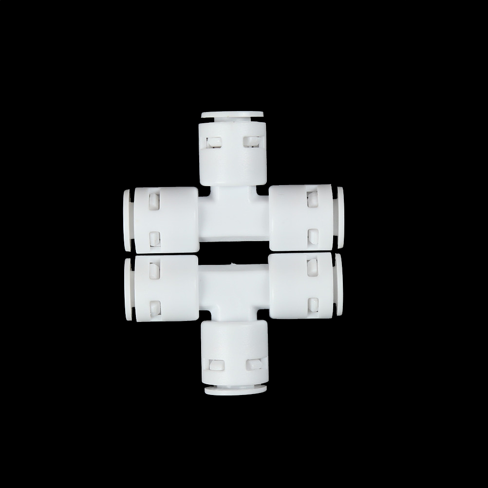 2pcs/lot 1/4"x1/4"x1/4" Tube Water Filter Parts 3-way Union Tee Quick Connect Push Fit RO Water purifier Reverse Osmosis machine