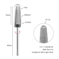 Tapered Carbide Nail Drill Bits Milling Cutter For Manicure Remove Acylics & Gel Milling Cutter Nails Accessories Tools