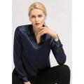 Silk Blouse for Women 100% Pure Silk Long Sleeves Cool Smooth Tops Long Sleeve Button Down Shirt Casual Work Office Silky Blouse