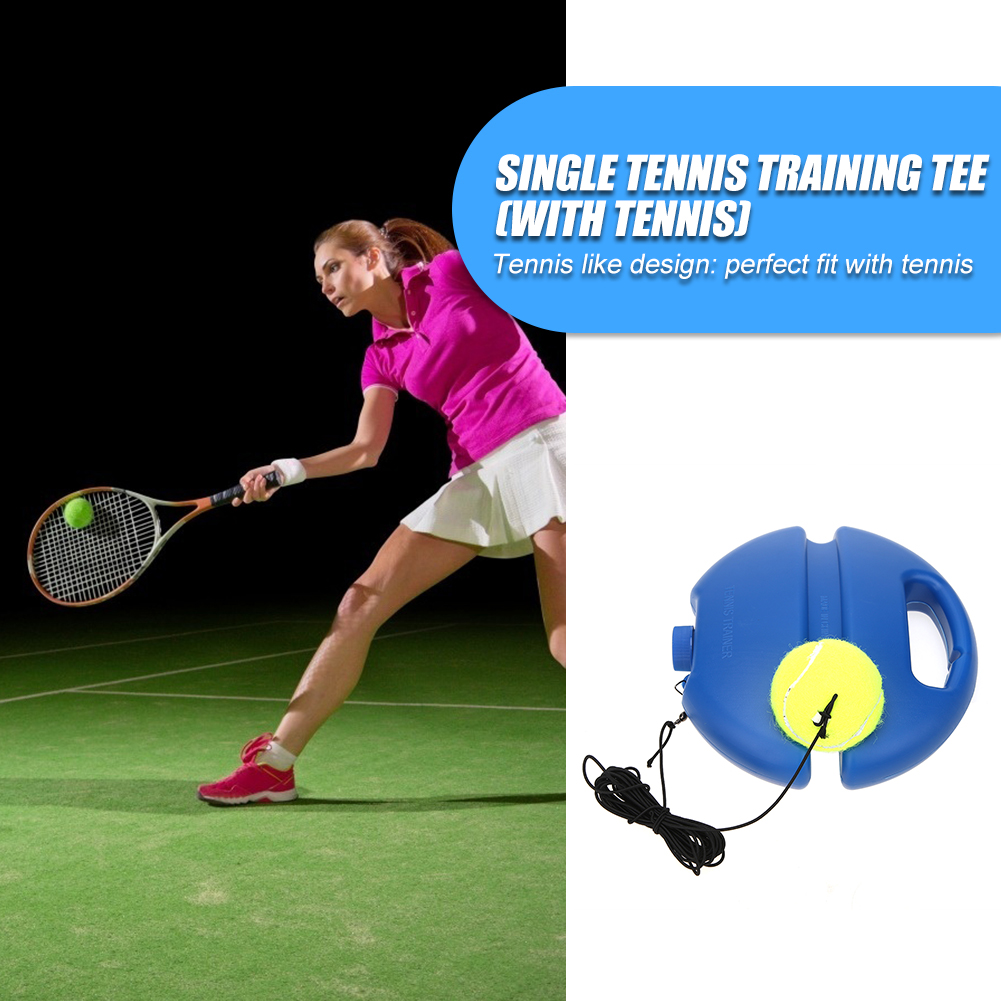 Tennis Practice Trainer Single Self-study Tennis Training Tool Exercise Rebound Ball Baseboard Sparring Device Tennis Accessorie