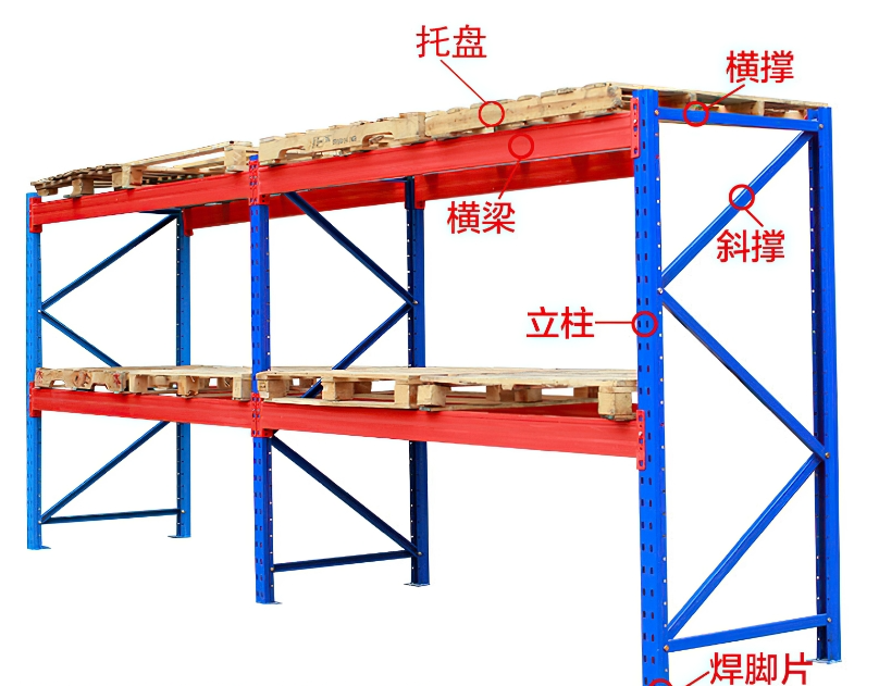shelf diagonal brace