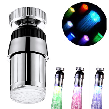 LED Tap Aerator 360 Rotation Universal Splash Proof Swivel Water Saving Faucet Tap Nozzle Kitchen Tap Bathroom Accessory Gadget