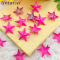 100pcs 15mm Colorful Metal Star Leather Stud Cute Candy Colors Claw Rivets DIY Garment Rivet Punk Bag DIY Nails For Belt Retail