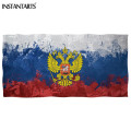 INSTANTARTS Microfiber Beach Towels Cotton Quick Drying Russian Flag National Map Sports Yoga Bath Adults Spa Fitness Towels