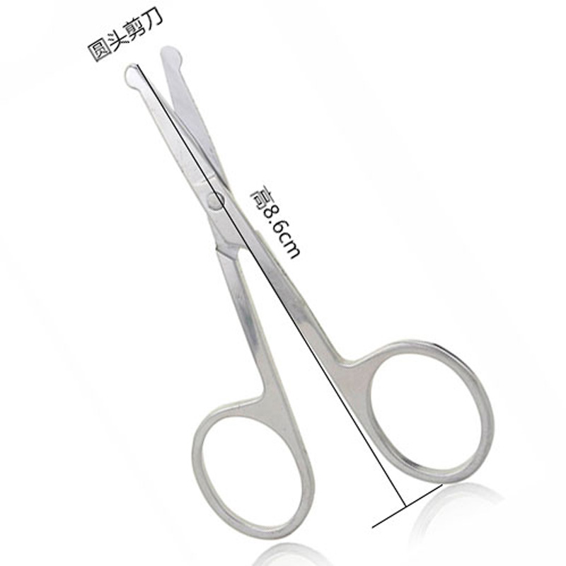 6 pcs/lot eyebrow scissors small stainless steel nose eyelash scissors eyebrow makeup tools eyelashe sscissors wholesale