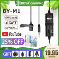 Official Original BOYA BY-M1 Lavalier Microphone Camera Video Recorder for iPhone Smartphone For Canon Nikon DSLR Zoom Camcorder