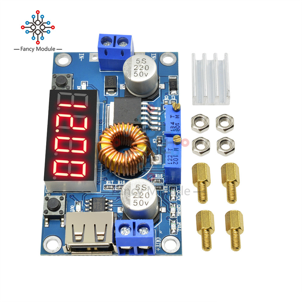 Step Down Buck Converter XL4016 Adjustable 5A CC/CV Power Step-down Charge Module LED Driver Power Supply Module