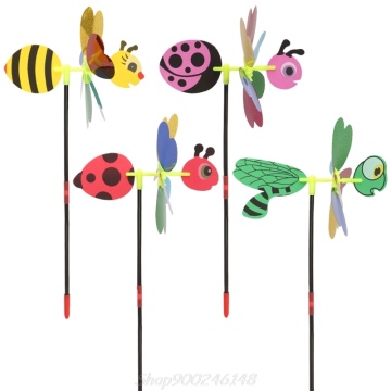 3D Sequins Animal Bee Windmill Wind Spinner Home Garden Yard Decoration Kids Toy Jy28 20 Dropship