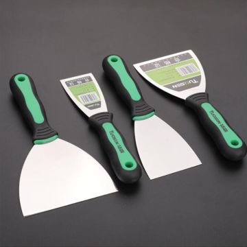 6 Pcs Putty Knives Set Scrapers and Filling Knives Wall Dirty Cement Shovel Blade with Anti-slip Plastic Handle DIY Tool