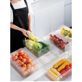 Refrigerator Organizer Bins Clear Fruit Food Jars Storage Box with Handle for Freezer Cabinet Kitchen Accessories Organization