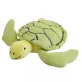 Green turtle plush shoulder bag for kids