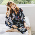 Sleep Lounge Vitange Sleepwear Cotton Women Pajamas Set Pyjamas Autumn Nightwear Ladies Home Suit pajamas for women