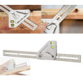 New Carpenter Utensil Practical Protractor Triangle Angle Finder Stainless Steel Caliper Measuring Square Angle Ruler Tools