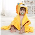 2017 New Cottons Hooded Animal Lion Baby Bathrobe High Quality Pattern Cartoon Baby Towel Character Kids Bath Robe Infant Towel