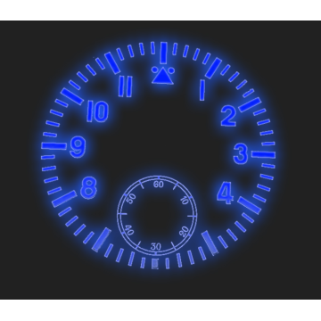 39mm Black Color Super Light Blue Luminous Watch Dial Fits 6498 ST 3620 Movement Wristwatch