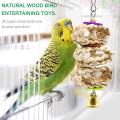 8piece/set Wooden parrot toys Swing Ladder Wooden bead spiral staircase Chewing Toys Parrot supplies bird toys