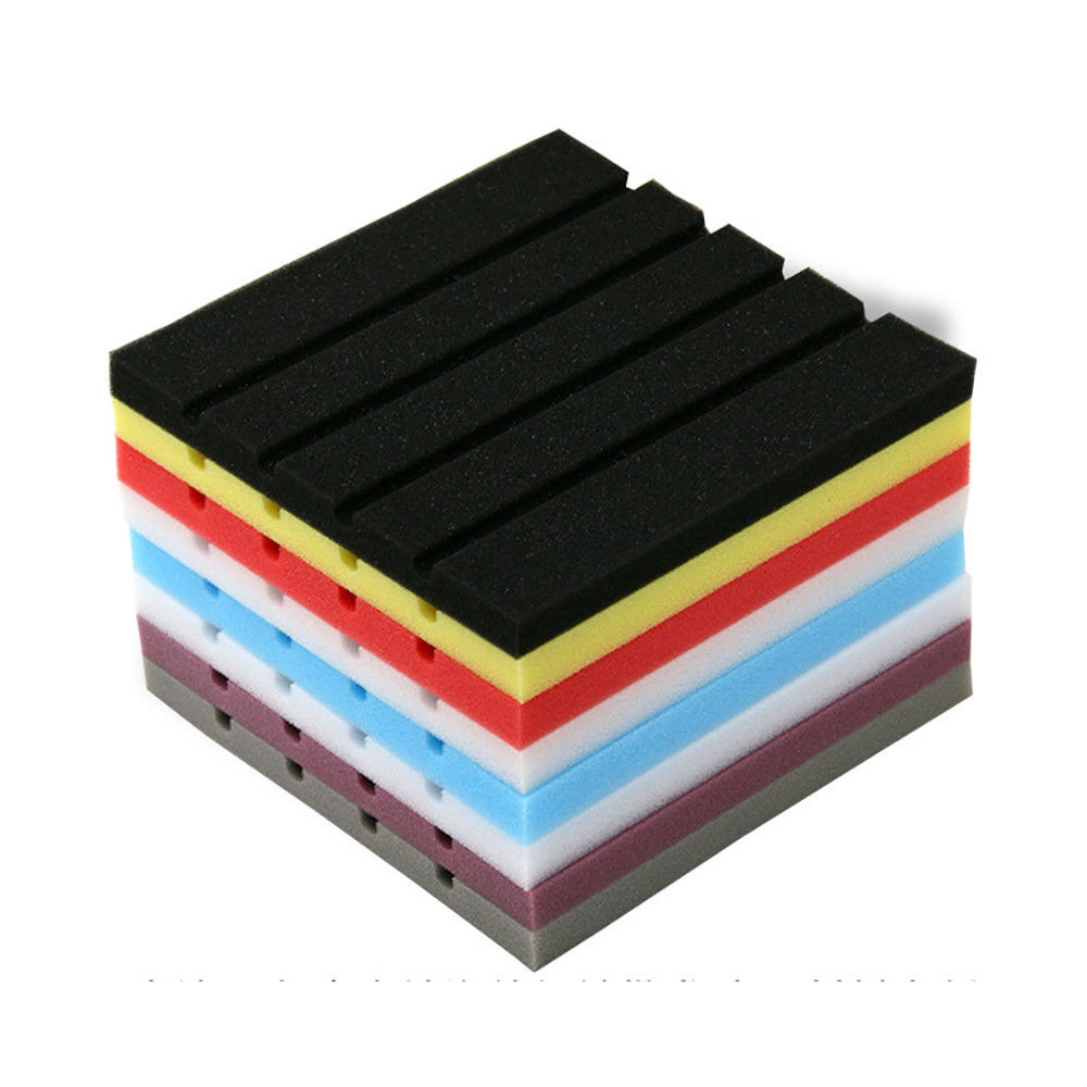 Acoustic Panels Soundproof Wall Stickers Sponge Studio Foam Treatment Excellent Sound Insulation Sticker Decoration 25*25cm