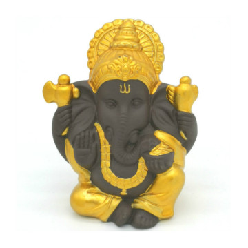 Ceramic Ganesha Buddha Statue Indian Elephant God Sculptures Ganesha Figurines Resin Home Garden Buddha Decoration Statues