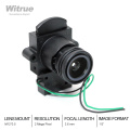 cctv lens 3.6mm 2 Mega Pixel M12 Mount 1/3" F2.0 90 degree with IR cut for security camera