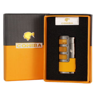 COHIBA Cakmak Windproof Torch Lighter Jet Butane Gas Lighter Pocket Portable Cigarette Cigar Lighter Smoking Tools