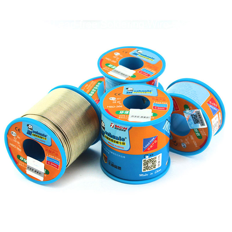 MECHANIC Solder Wire Lead Free Low Temperature 210 Degree Melting Point Soldering Wire 0.6 0.8 0.5 0.4 0.3MM for BGA Solder Wire