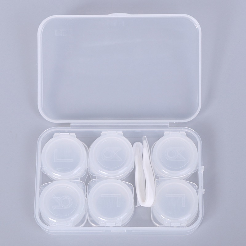 3 Pairs Cosmetic Contact Storage Box Contact Lens Case Myopia Glasses Mate Box