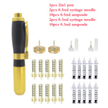 2 in 1 hyaluronic acid injection pen 0.3ml &0.5ml head hyaluron pen Noninvasive atomizer gun lip filler injection anti-aging