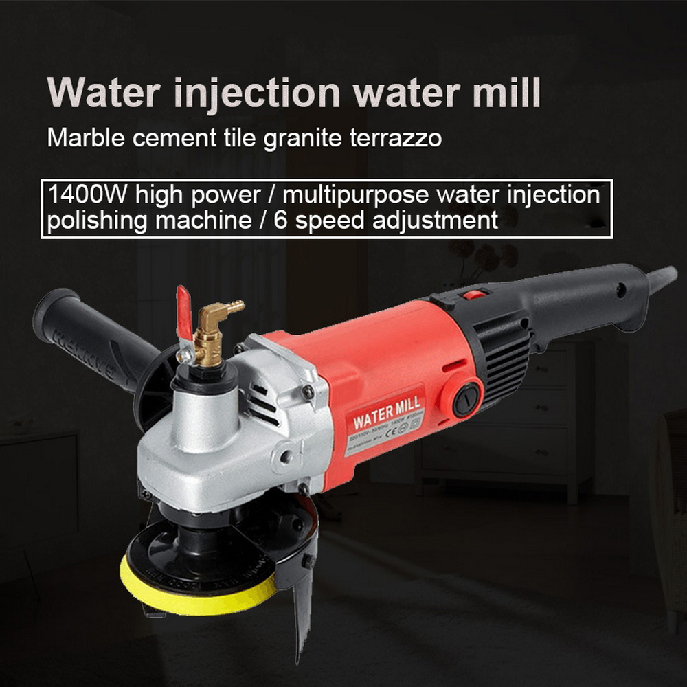 Polishing Machine 220V 1400W Wet Polisher Grinder Polishing Kit Granite Marble Sandstone Electric Polishing Machine Power Tools