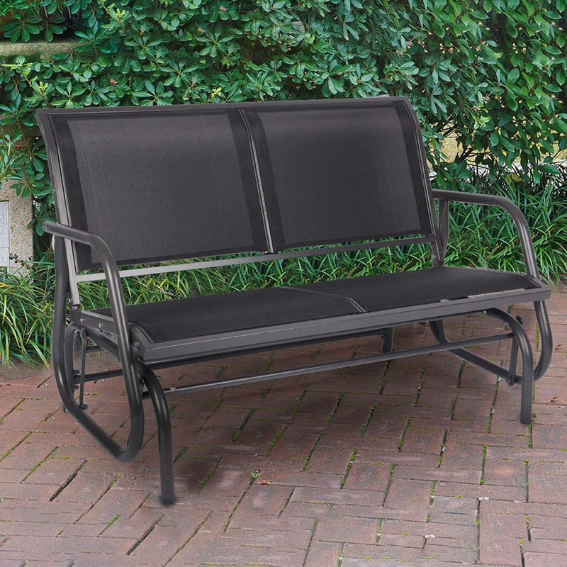 Outdoor Swing Glider Bench for 2 Persons Patio Rocking Chair Garden Seating